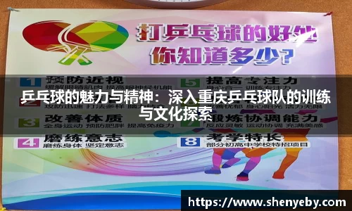 乒乓球的魅力与精神：深入重庆乒乓球队的训练与文化探索
